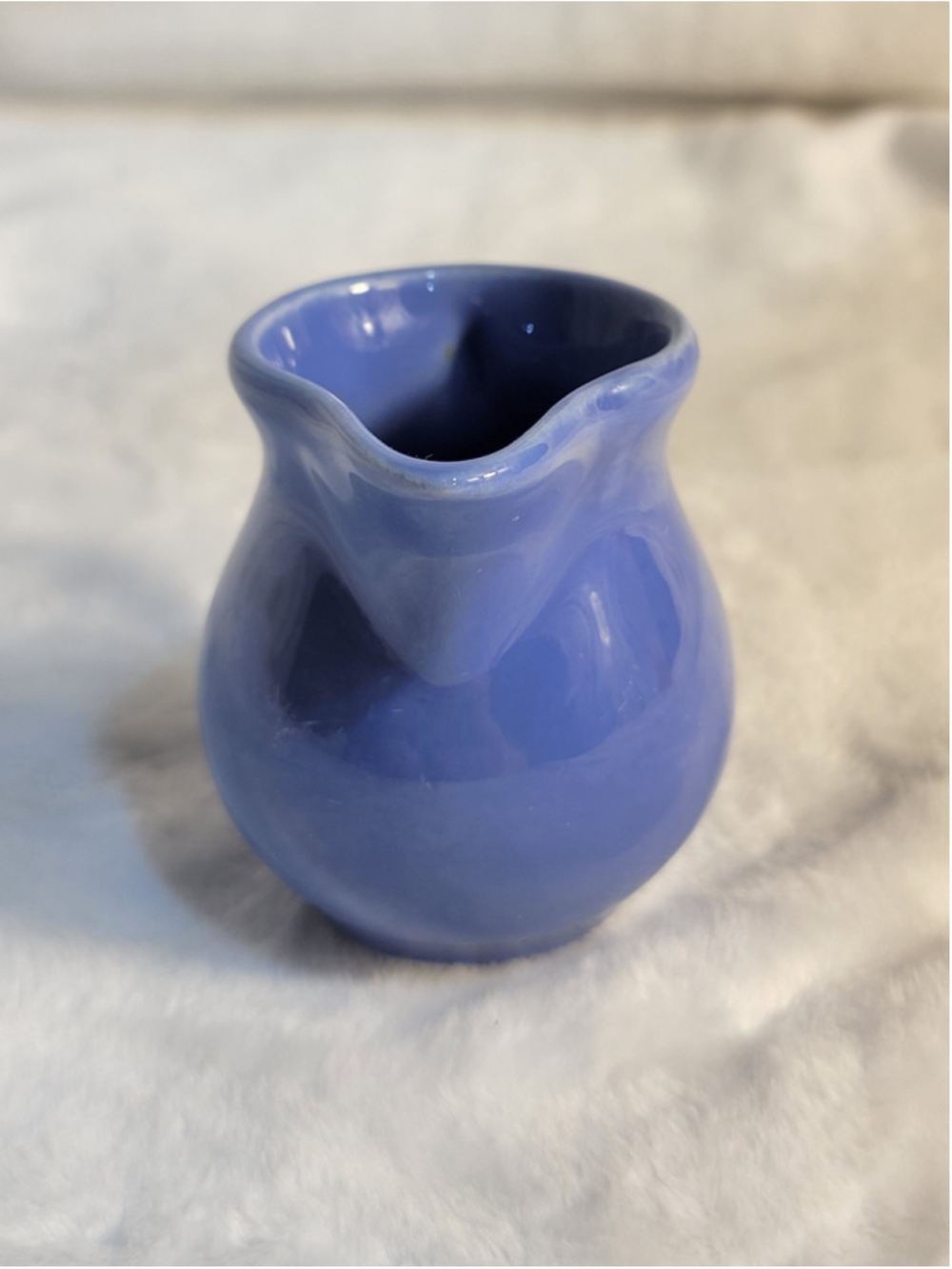 Vintage Homer Laughlin Harlequin Mauve Blue Toy Individual Creamer HLC - Picture 4 of 6